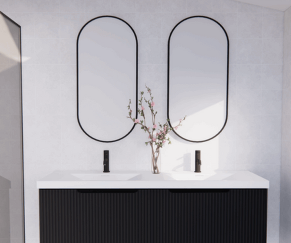 Matte Black Vienne Vanity Zure
