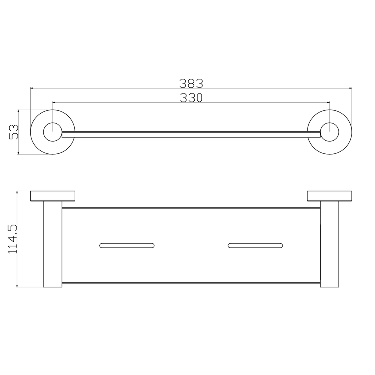 Otus Round Metal Shelf