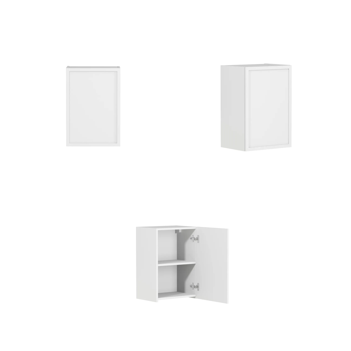 Hampshire White Laundry Cabinet Set 1715x600x2100 (Set B)