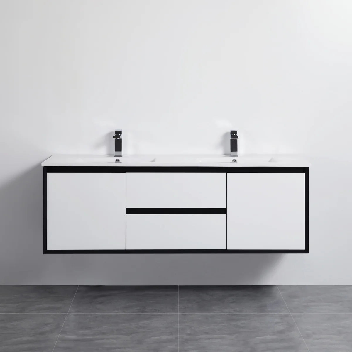 PETRA Wall Hung Vanity 1500mm (Single/ Double Bowls)