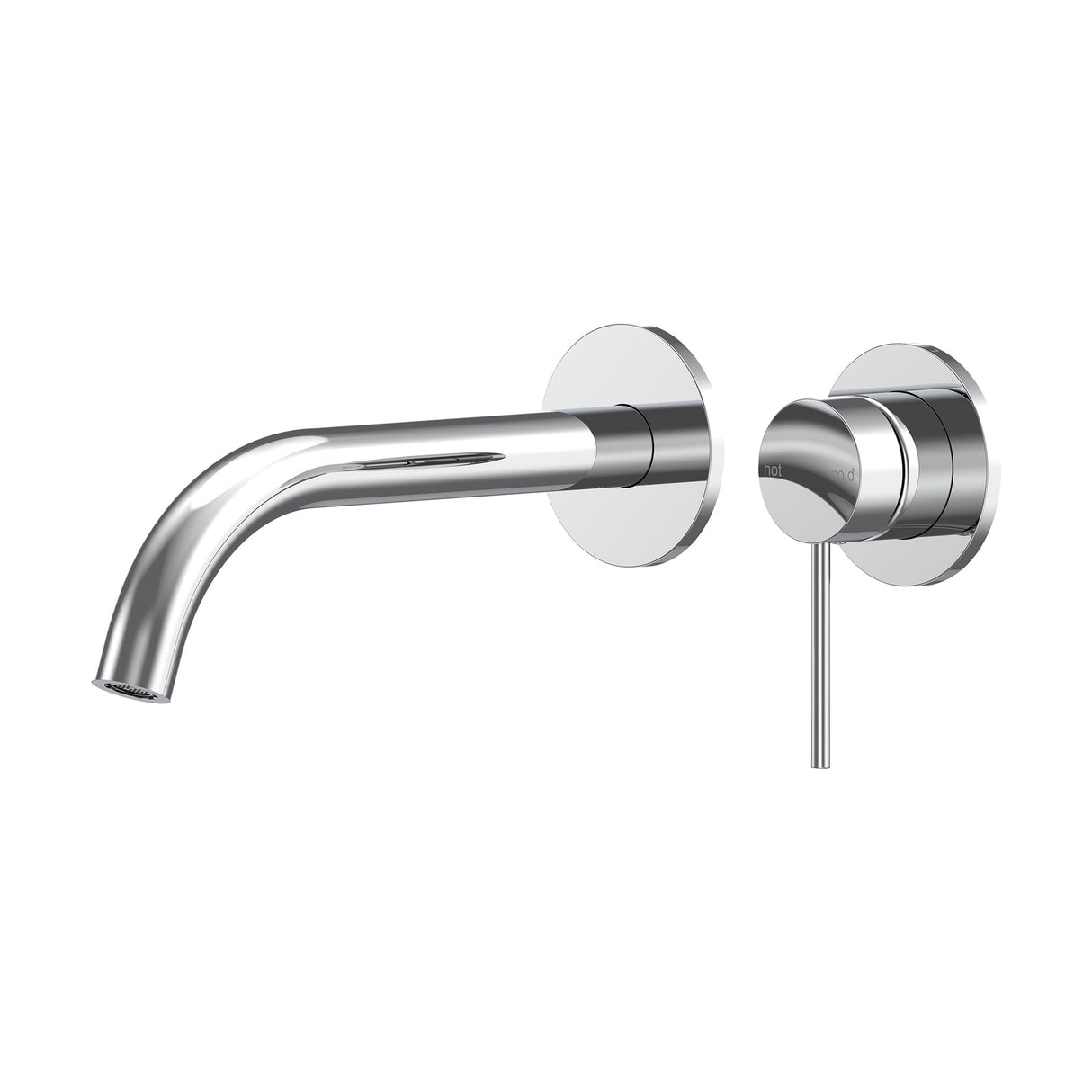 Argia Wall Basin/Bath Mixer Set 220 Curved Spout Lead Free