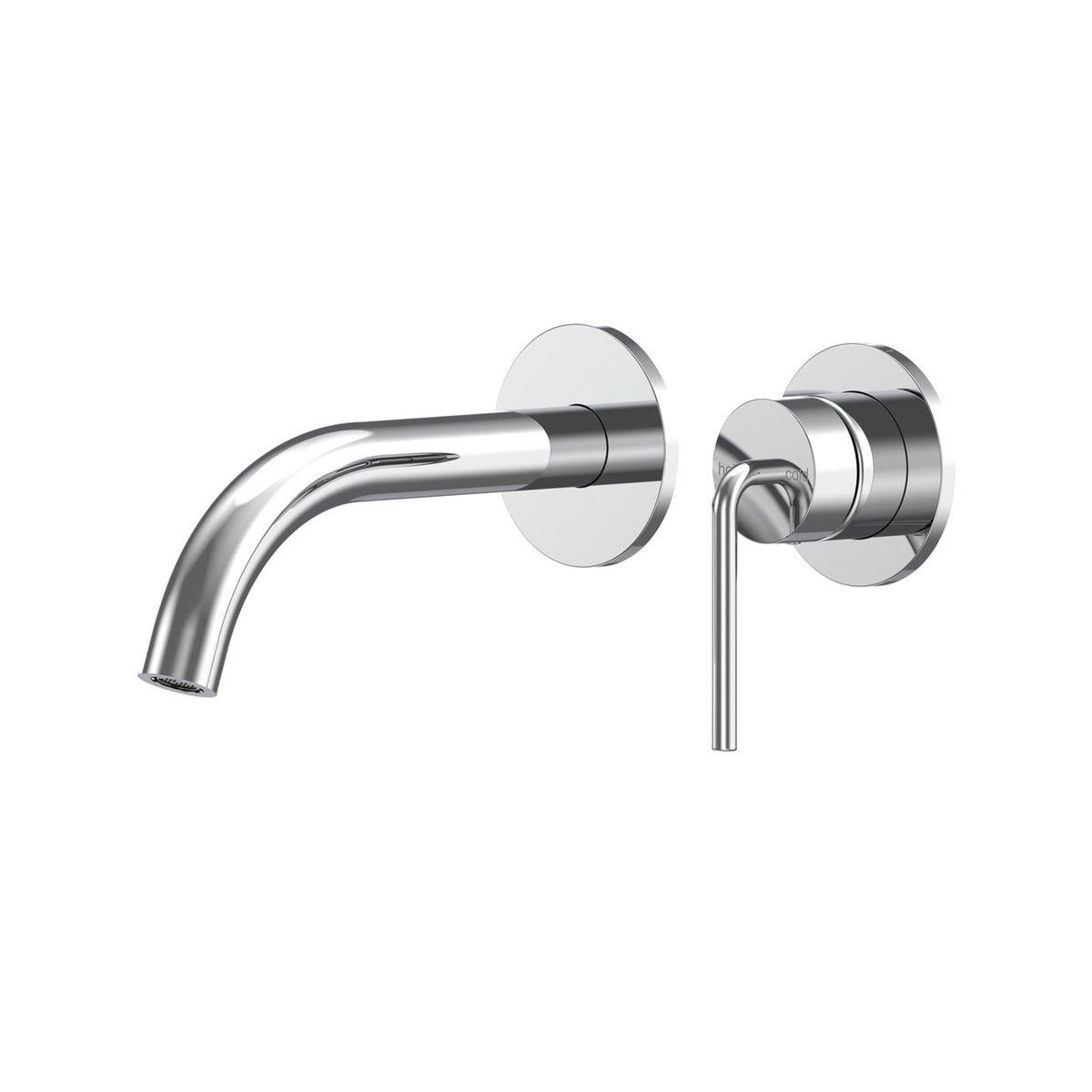Meira Wall Basin/Bath Mixer Set 180 Curved Spout Lead Free