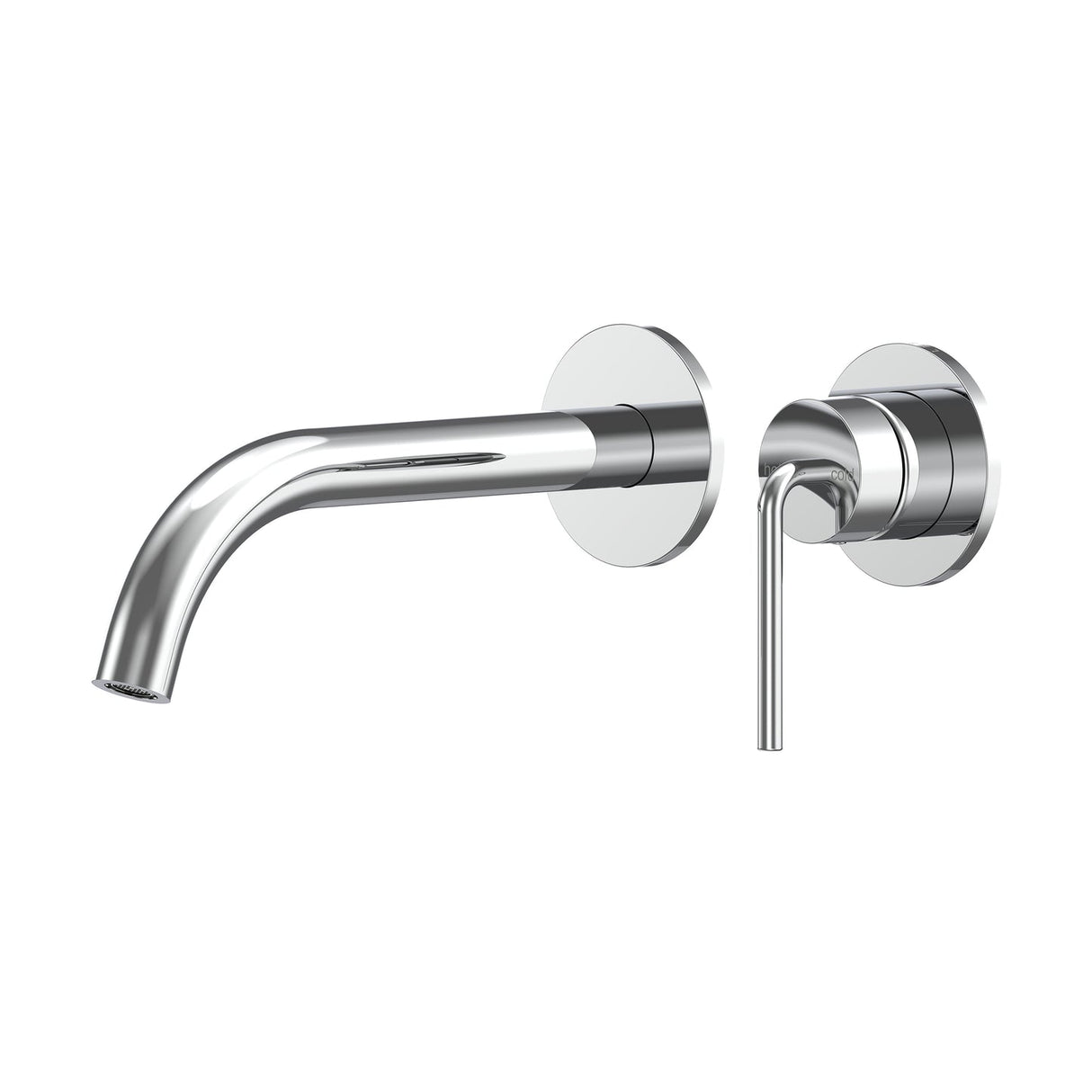Meira Wall Basin/Bath Mixer Set 220 Curved Spout Lead Free