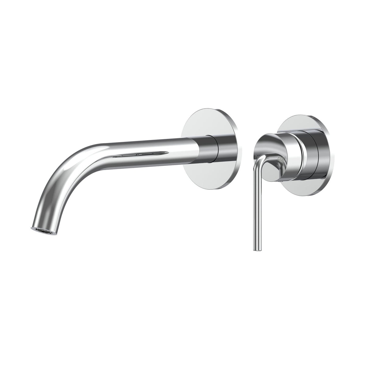 Meira Wall Basin/Bath Mixer Set 220 Curved Spout Lead Free