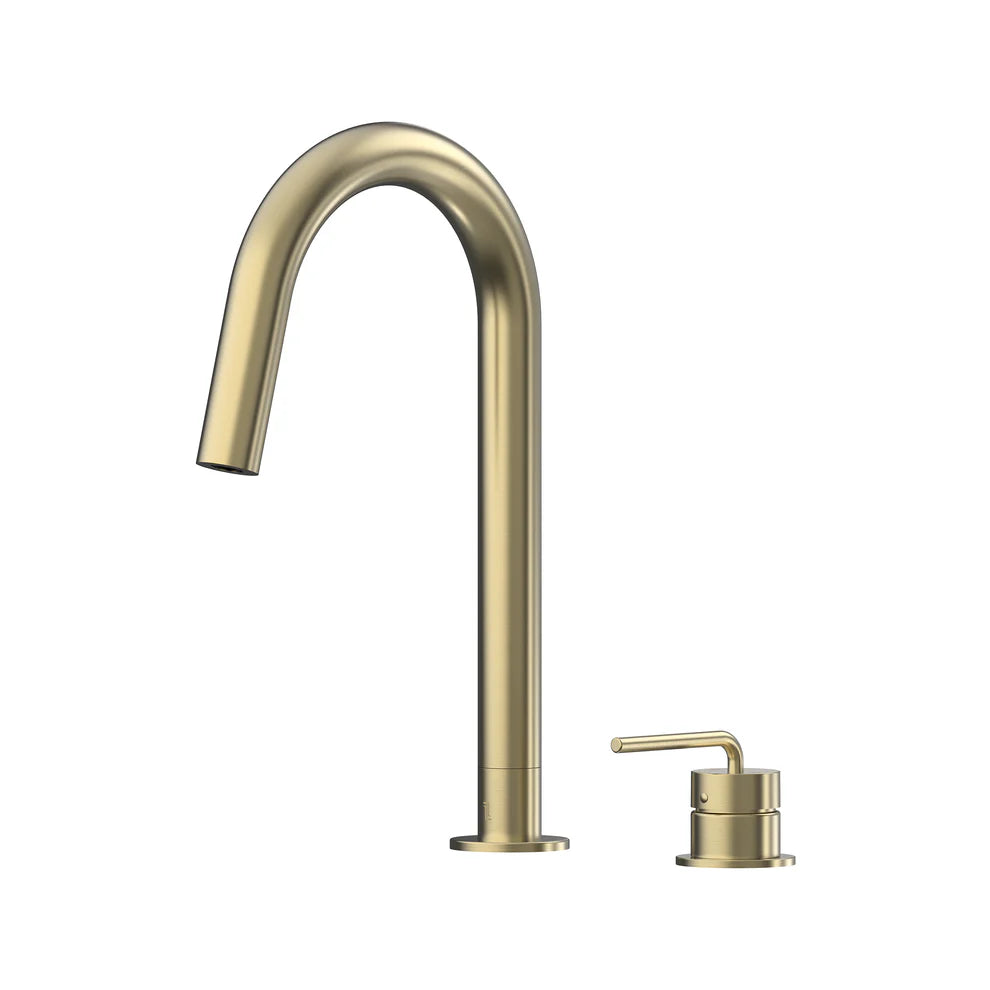 Meira Hob Sink Mixer Set 200 Curved Spout Lead Free