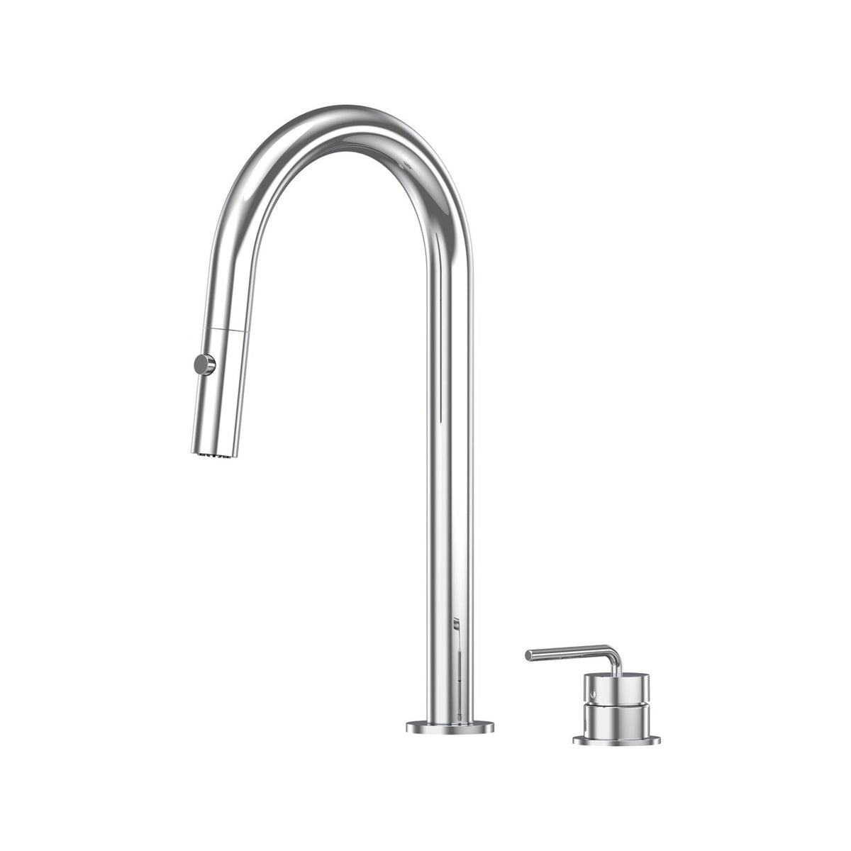 Meira Hob Pull Out Spray Sink Mixer Set 200 Curved Spout Lead Free