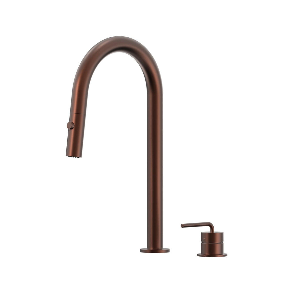 Meira Hob Pull Out Spray Sink Mixer Set 200 Curved Spout Lead Free
