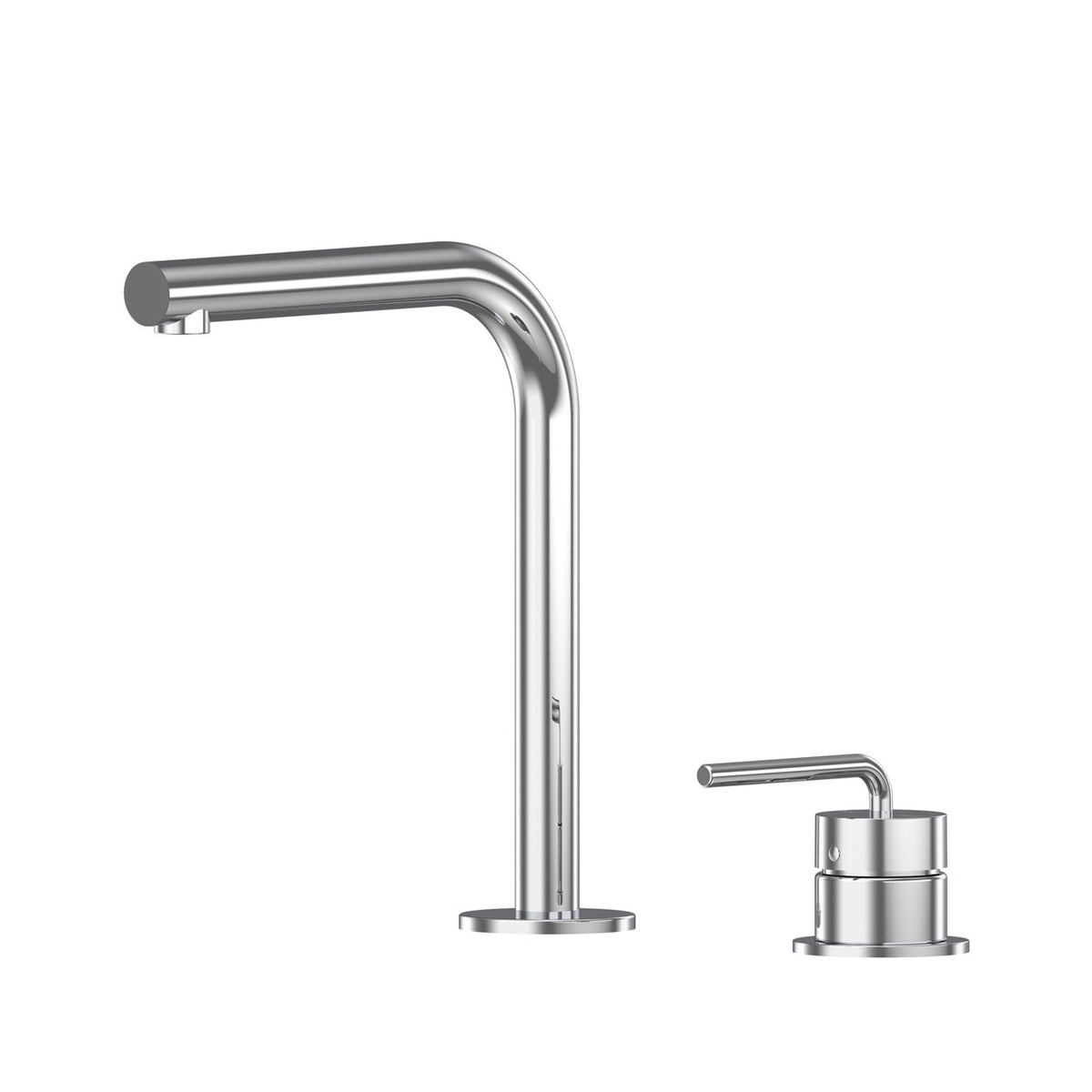 Meira Hob Basin Mixer Set 175 Right Angle Spout Brushed Gold Lead Free