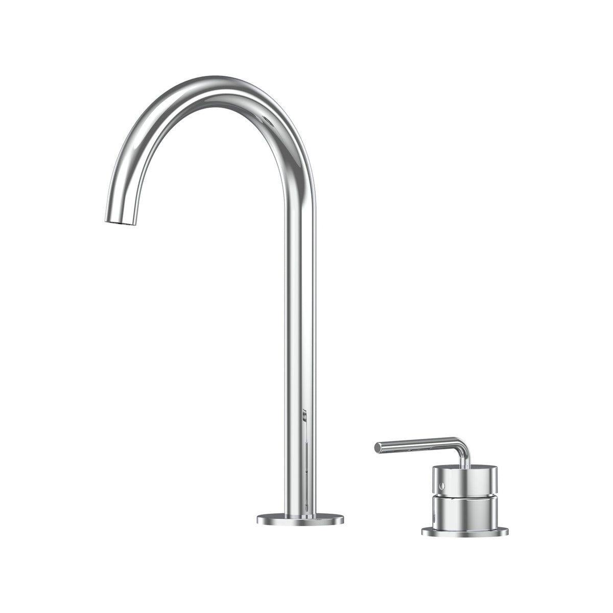 Meira Hob Basin Mixer Set 175 Curved Spout Brushed Gold Lead Free