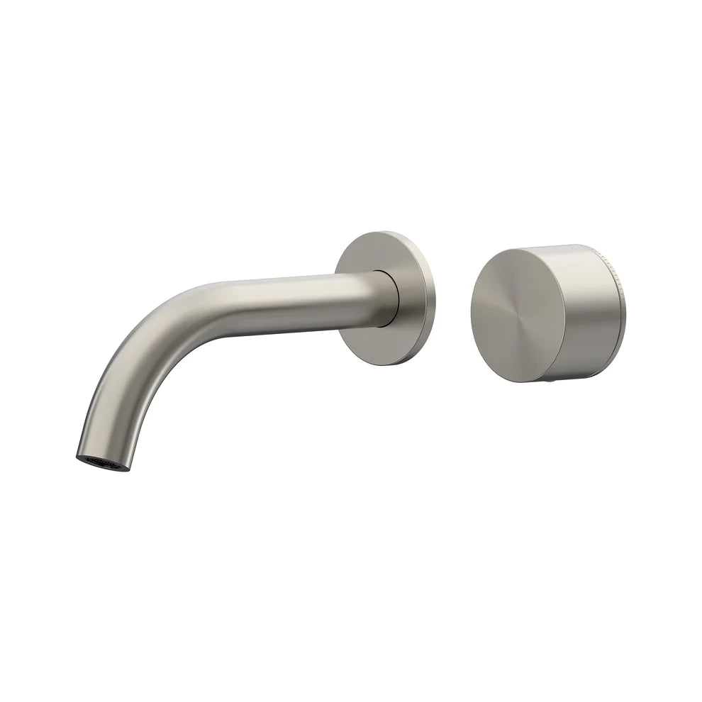 Cahya Wall Basin/Bath Progressive Mixer Set 180 Curved Spout Lead Free