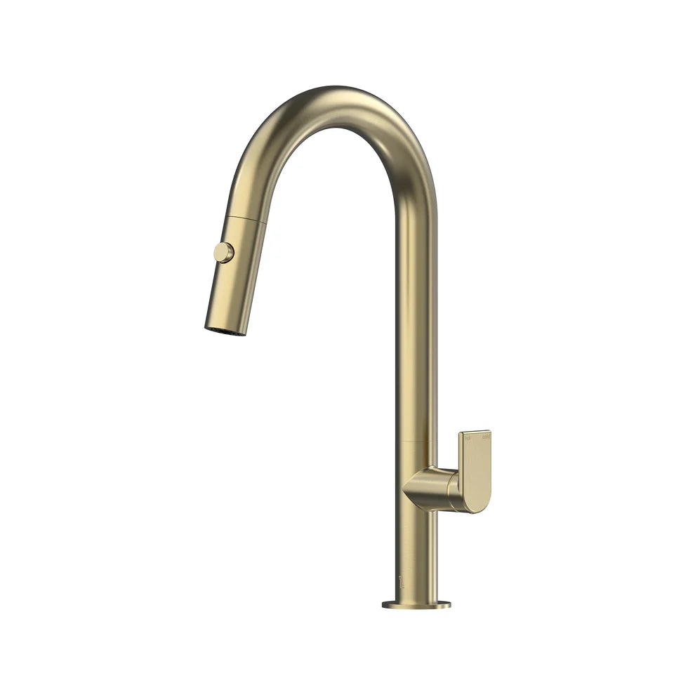 Lekki Pull Out Spray Sink Mixer 200 Curved Spout Lead Free