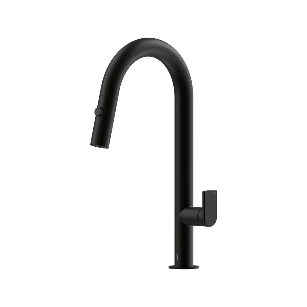 Lekki Pull Out Spray Sink Mixer 200 Curved Spout Lead Free