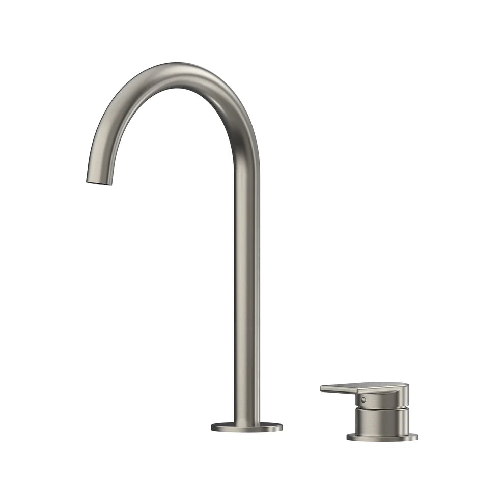 Lekki Hob Basin Mixer Set 175 Curved Spout Lead Free