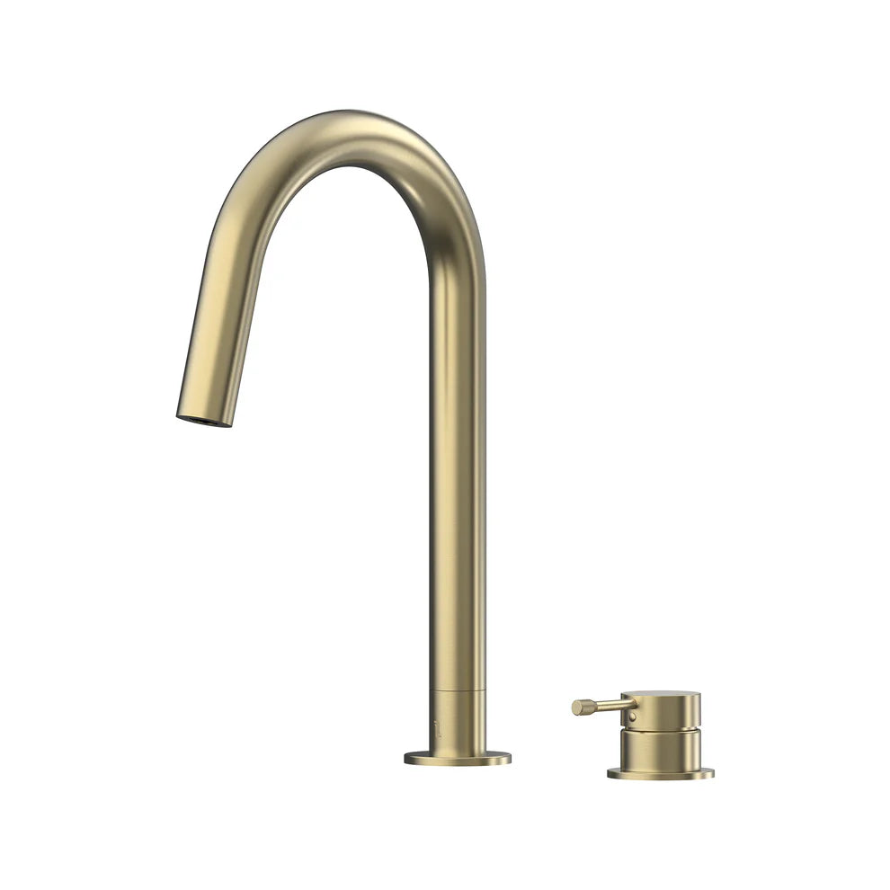 Leora Hob Sink Mixer Set 200 Curved Spout Lead Free