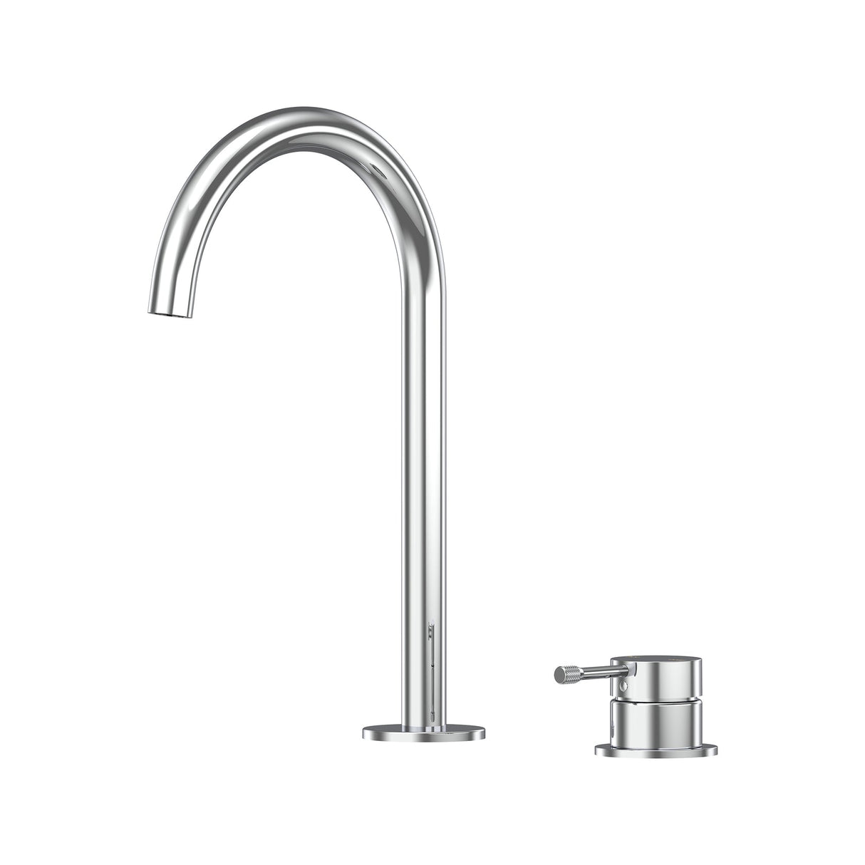 Leora Hob Basin Mixer Set 175 Curved Spout Lead Free