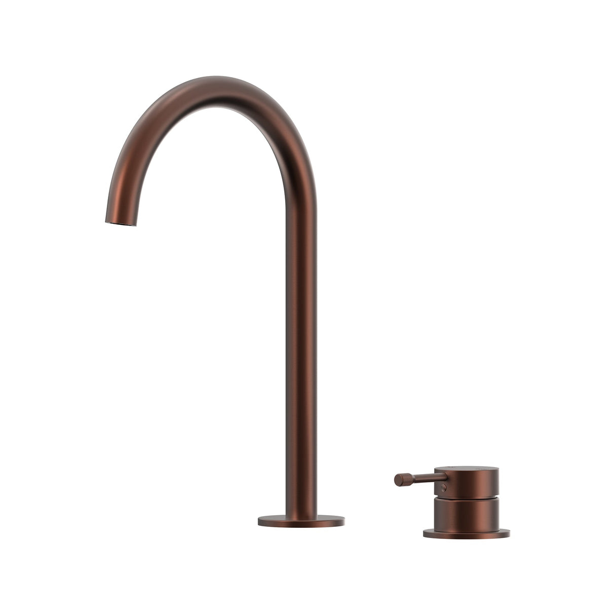 Leora Hob Basin Mixer Set 175 Curved Spout Lead Free