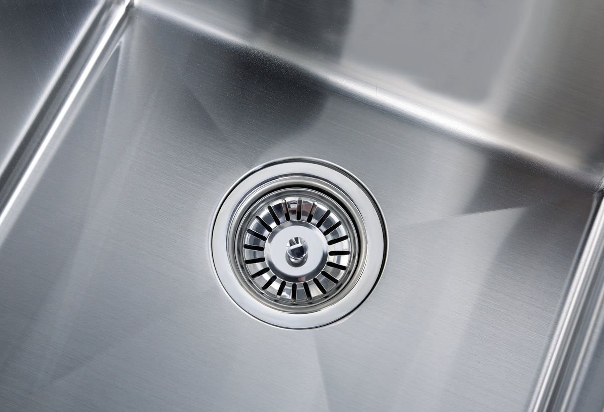 POS Double Bowl Handmade Stainless Steel Sink 660x450x200mm