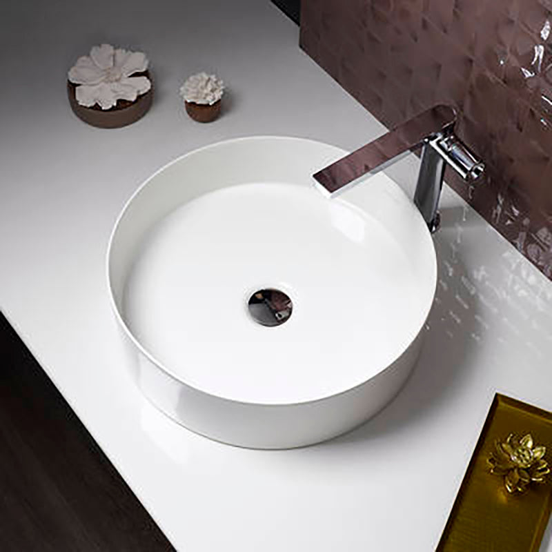 KOHLER Mica Round Slim Rim Basin (Gloss White/ Gloss Black)