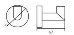 RONDO Chrome Single Robe Hook