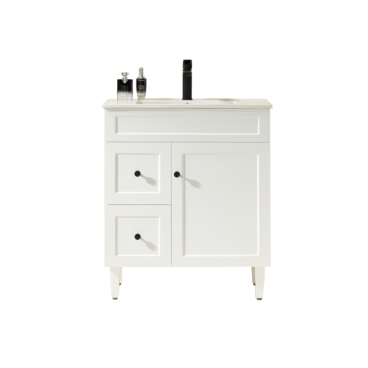 Harrington Floor PVC Cabinet Vanity 750mm (Matte White)