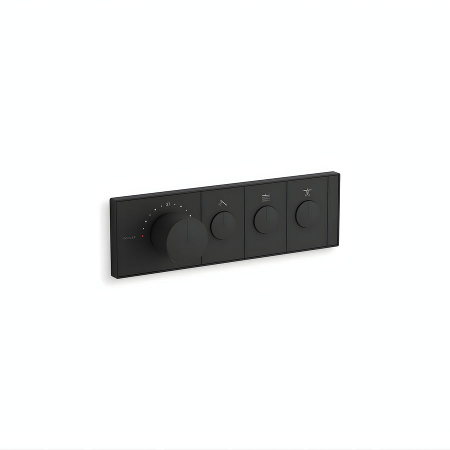 KOHLER Anthem™ Recessed Mechanical Thermostatic Control Panel - Three Outlets (3OT)