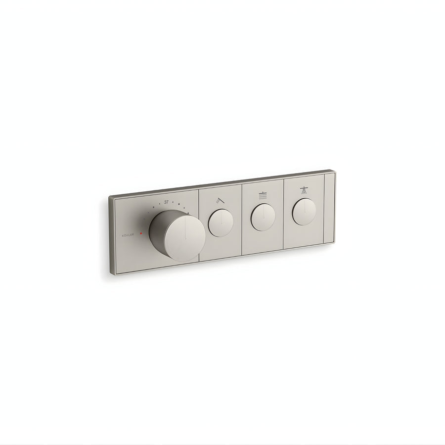 KOHLER Anthem™ Recessed Mechanical Thermostatic Control Panel - Three Outlets (3OT)