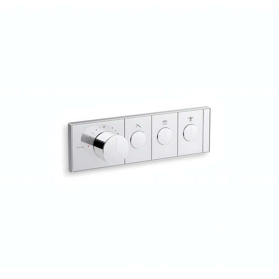 KOHLER Anthem™ Recessed Mechanical Thermostatic Control Panel - Three Outlets (3OT)