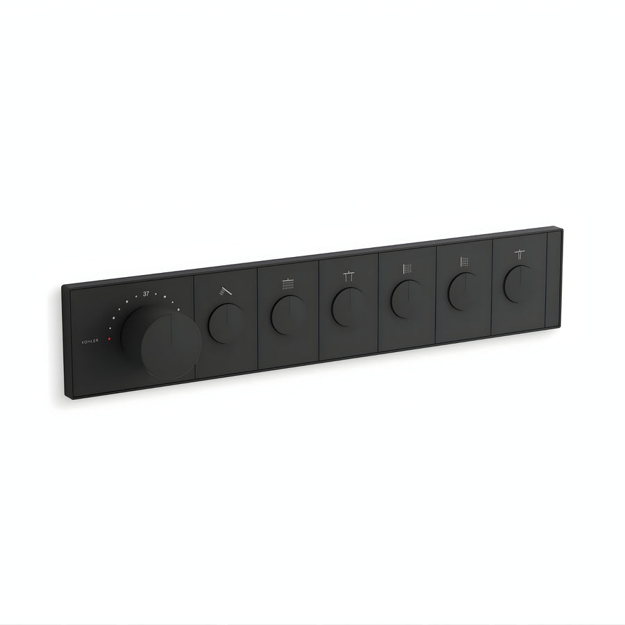 KOHLER Anthem™ Recessed Mechanical Thermostatic Control Panel - Six Outlets (6OT)