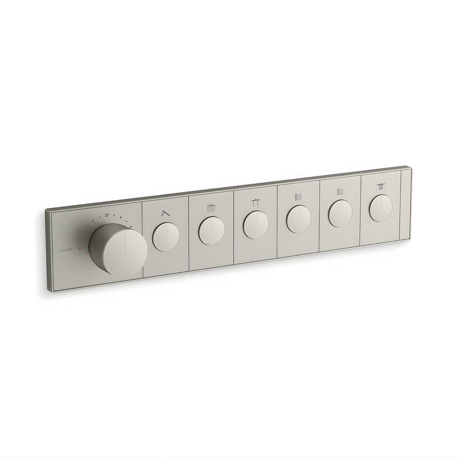 KOHLER Anthem™ Recessed Mechanical Thermostatic Control Panel - Six Outlets (6OT)