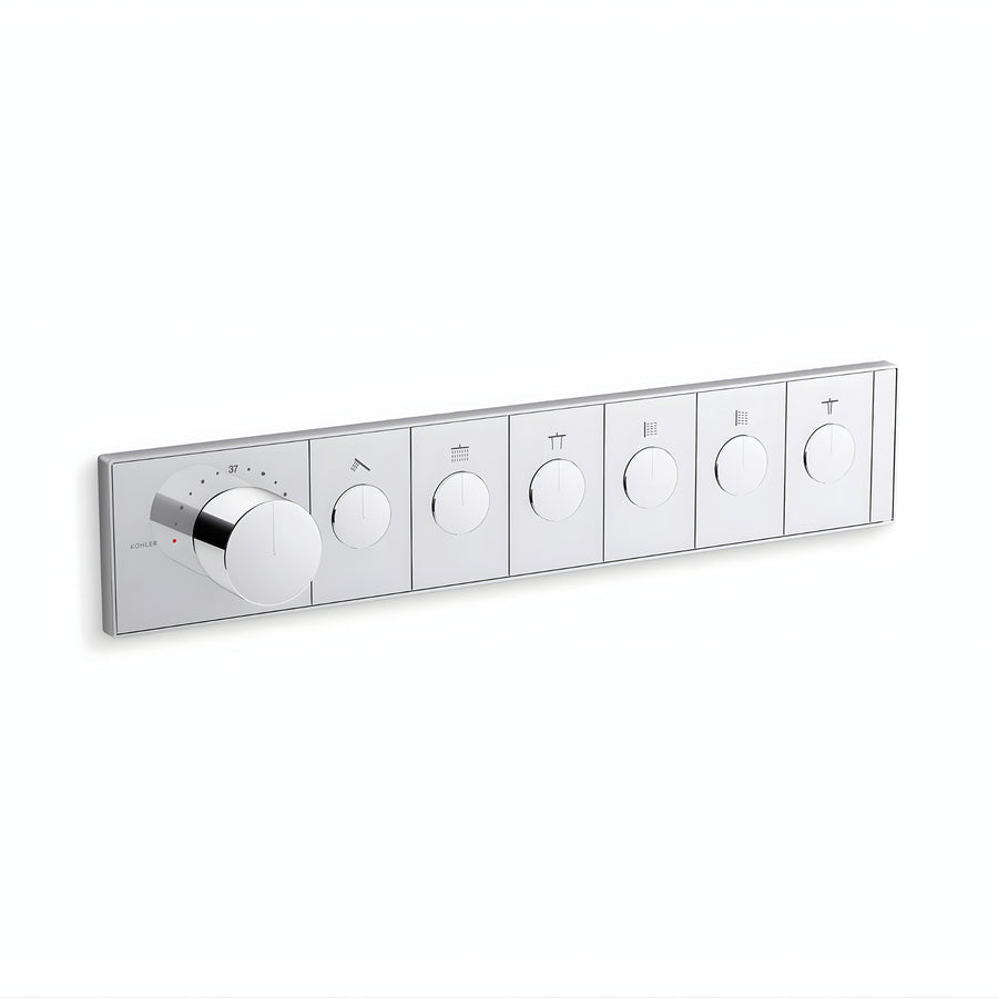 KOHLER Anthem™ Recessed Mechanical Thermostatic Control Panel - Six Outlets (6OT)