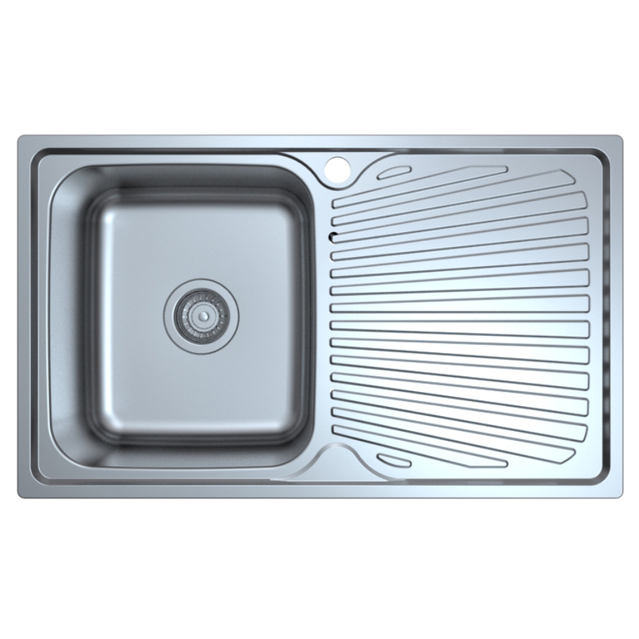 Otus Single Left Hand Bowl with Drainer Sink 800mm