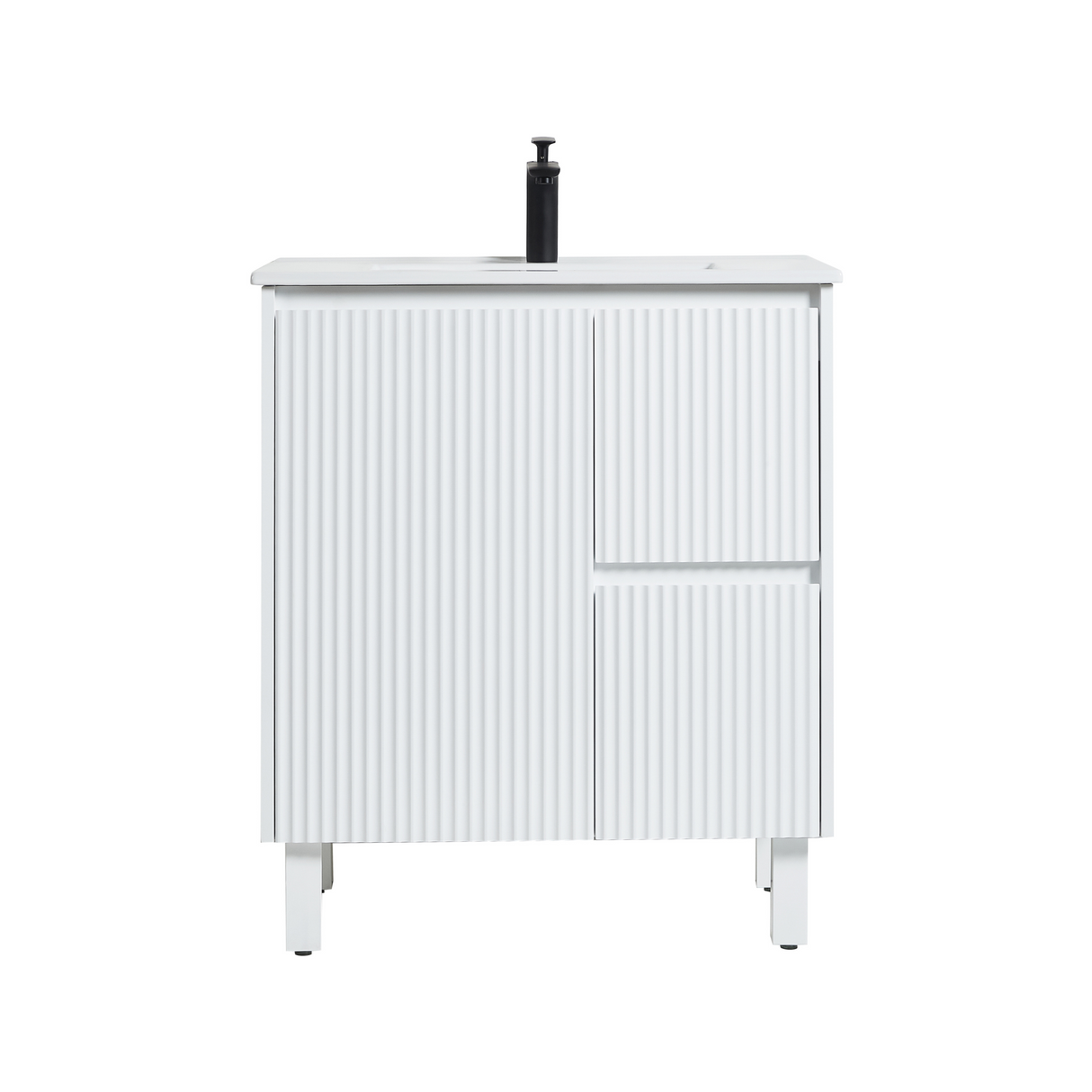 Brighton Freestanding PVC Vanity 750mm (Matte White)