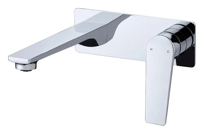 ZEVIO Wall Mixer With Spout - Chrome