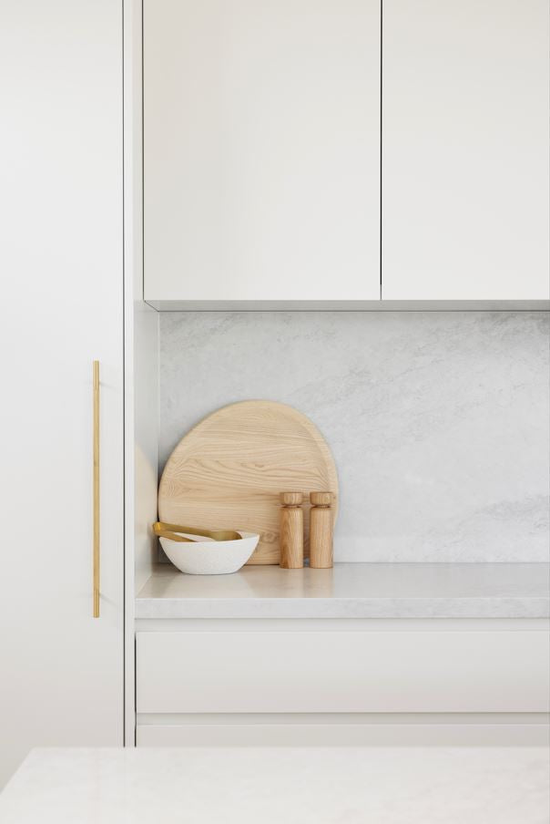 Brushed Brass Knurled Drawer Pull - Charmian