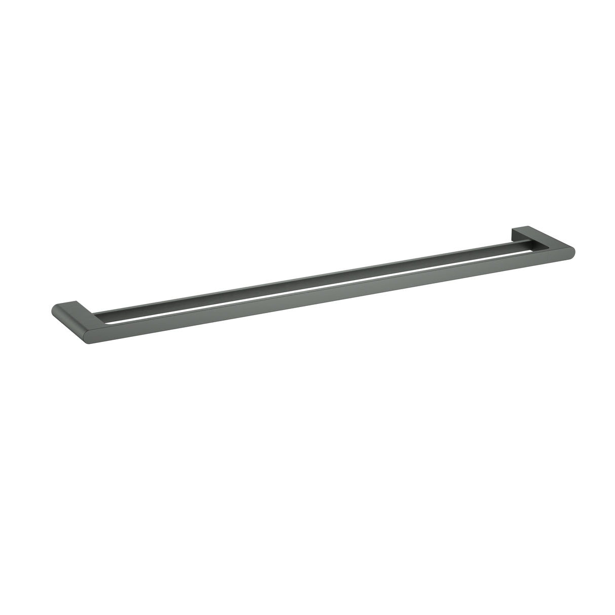 Cora Double Towel Rail 800 mm - Brushed Gun Metal