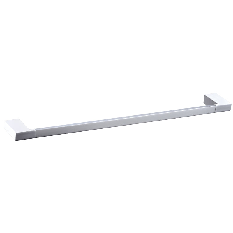 Eden Single Towel Rail 600 mm - Chrome & White