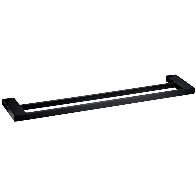 Eden Double Towel Rail 600 mm - Matte Black