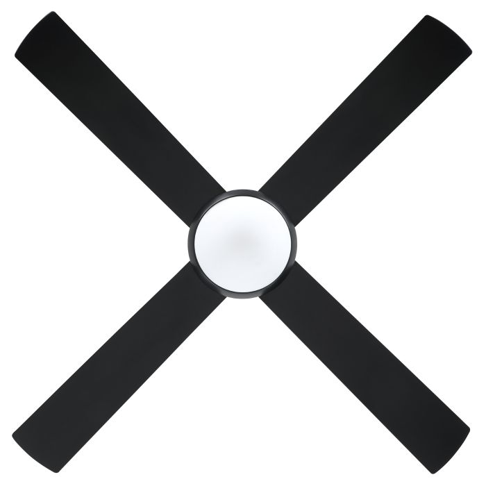 STRADBROKE 48 DC Ceiling Fan With E27 Light (Matte Black) - Clearance