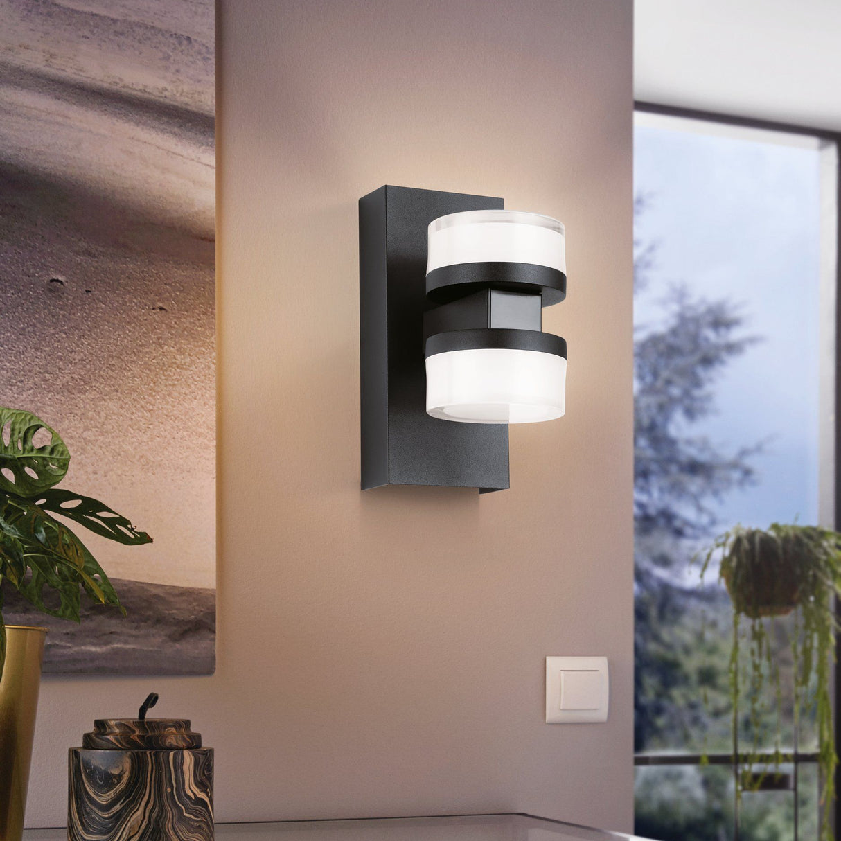 ROMENDO2 48 Steel (Black) Wall Light - Clearance