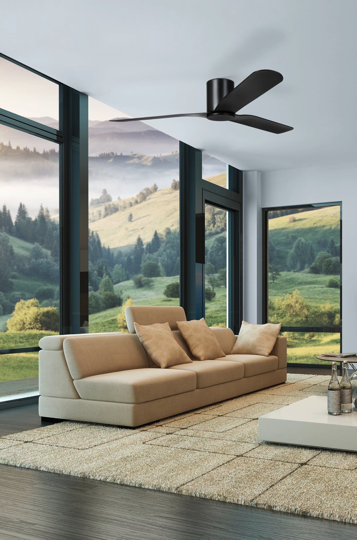 ILUKA 60 DC hugger ceiling fan