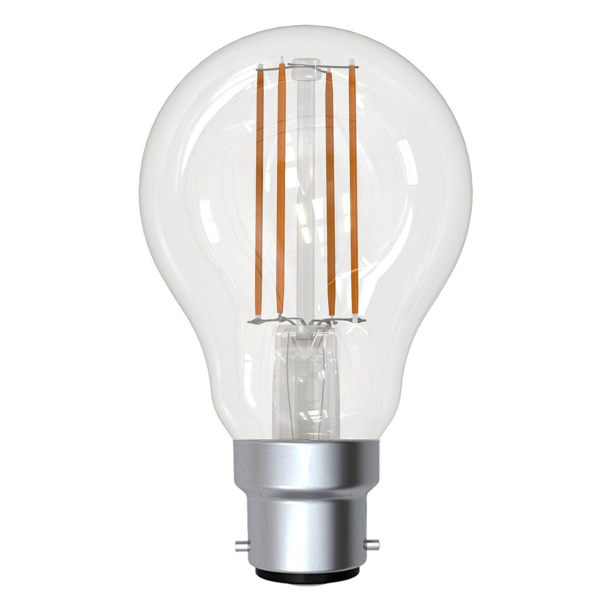 5W B22 LED A60 cool white globe clear (6PCS)