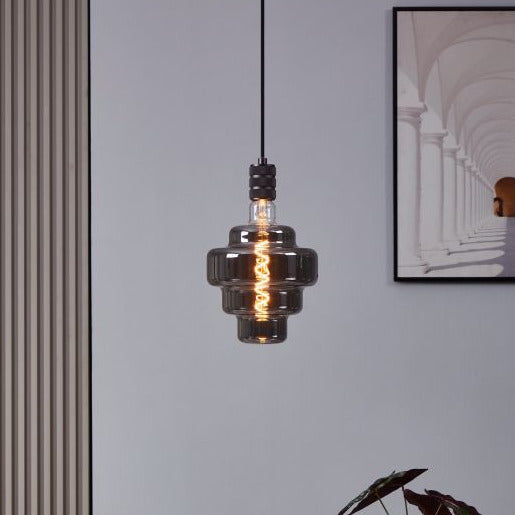 4W E27 LED OR150 globe black vapourised - Clearance