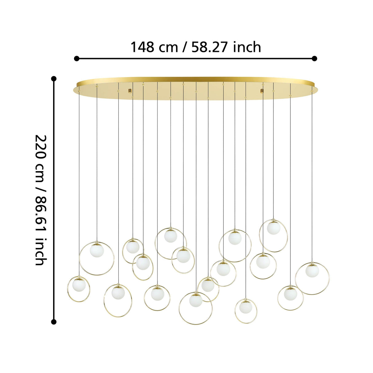 PORTOCOLOM Pendant Light 17x3W LED 3000K