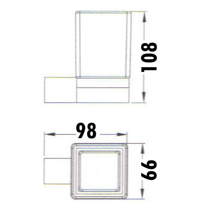 Rosa Tumbler Holder - Chrome