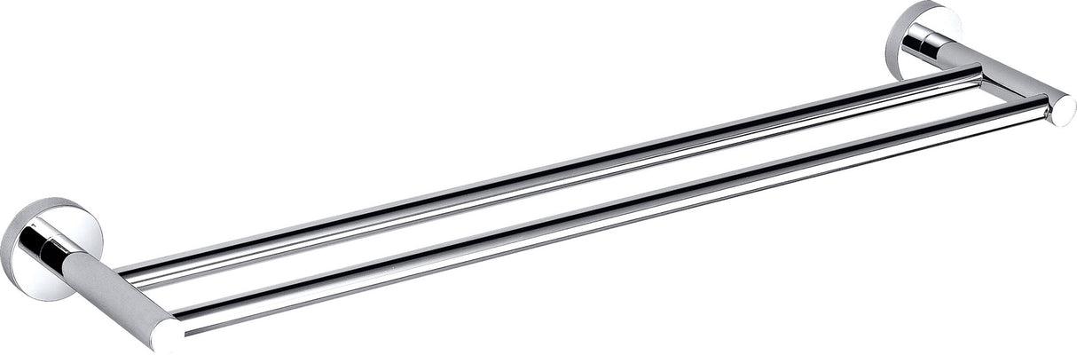 Otus Round Double Towel Rail 600mm - Chrome