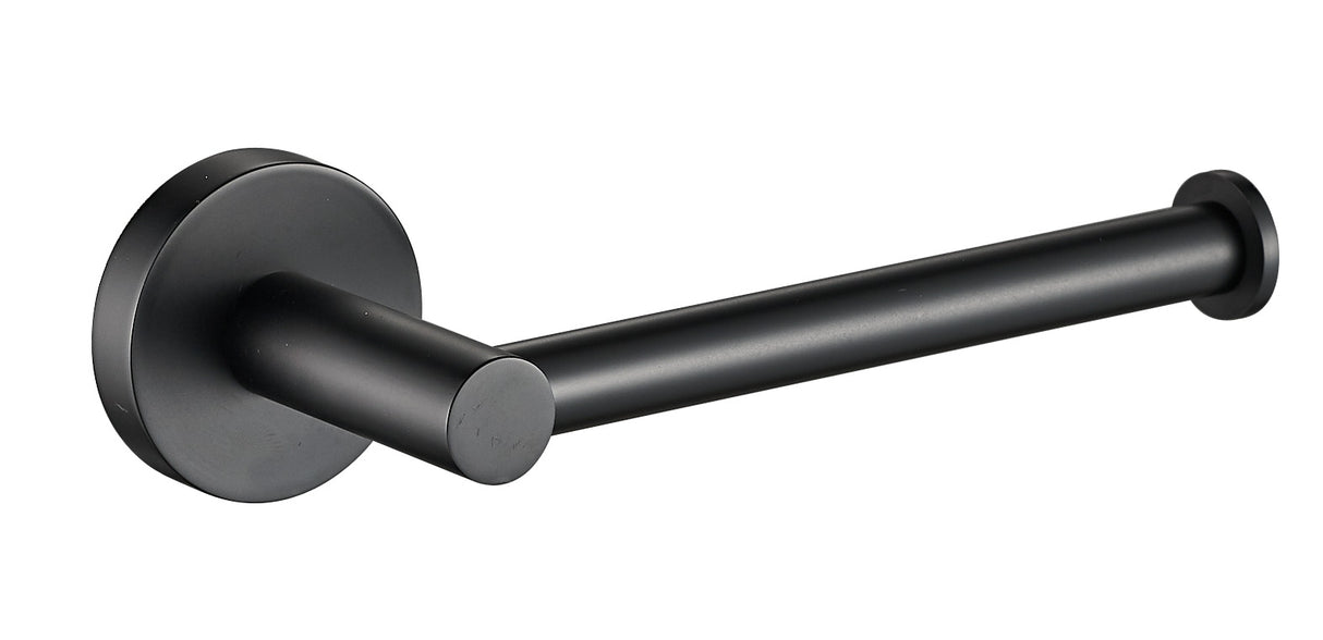 Otus L-Shaped Toilet Roll Holder - Matte Black