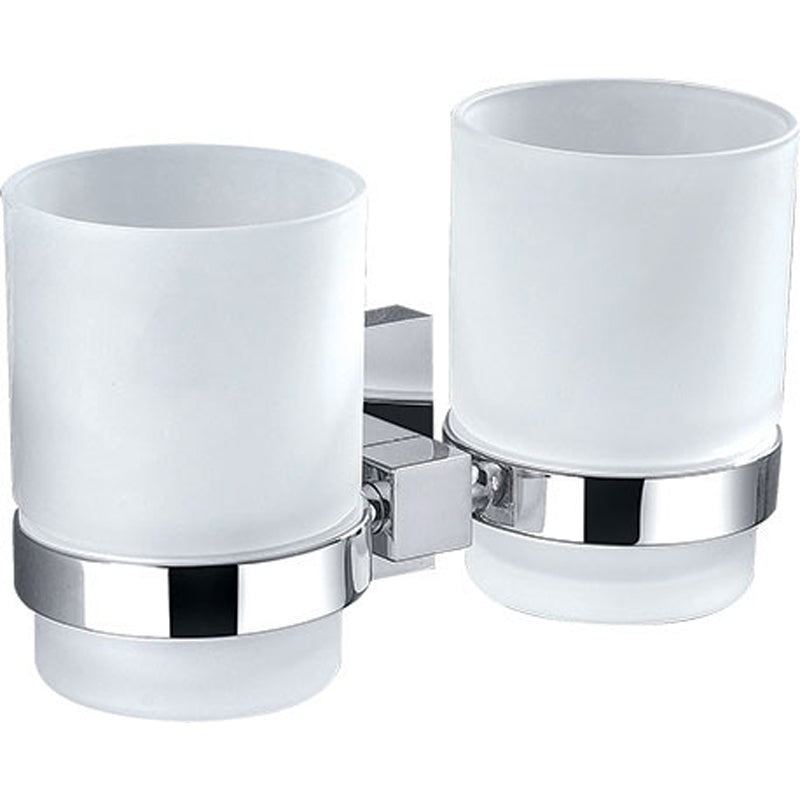 Sara Double Tumbler Holder (Chrome)