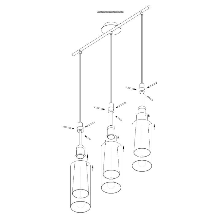 Pendant Light PINTO 33 Glass White
