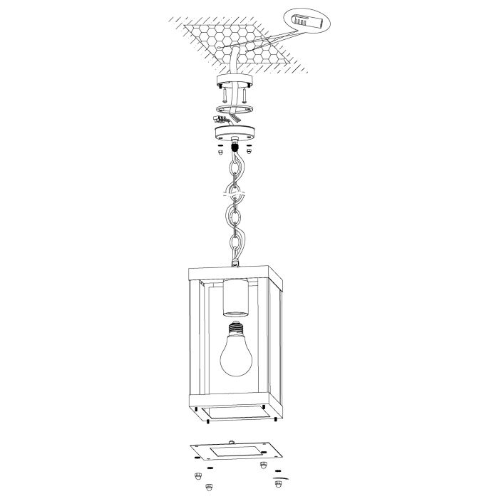ALAMONTE 1 pendant light Steel Black - Clearance