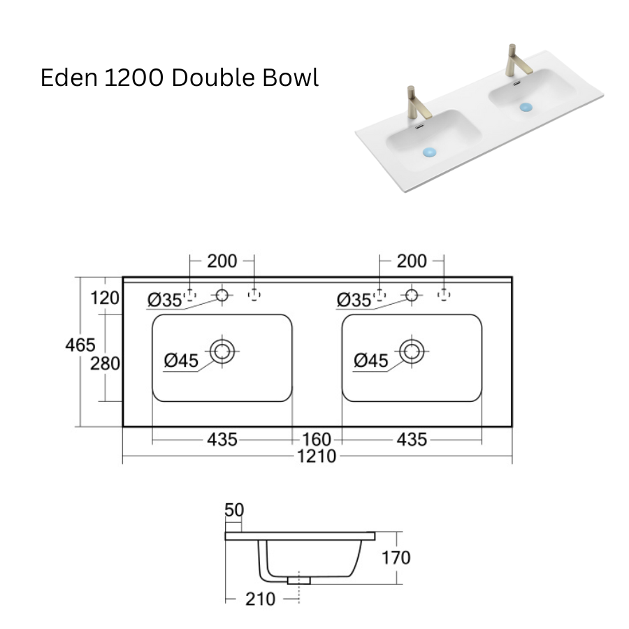 ABS Eden 1200 Double Bowl